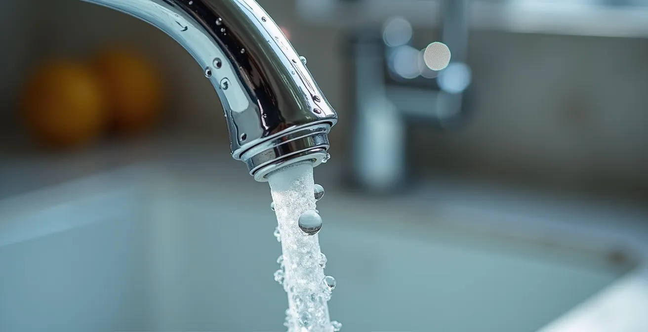 Installation d'un bypass pour conserver un robinet d'eau non adoucie dans une cuisine parisienne