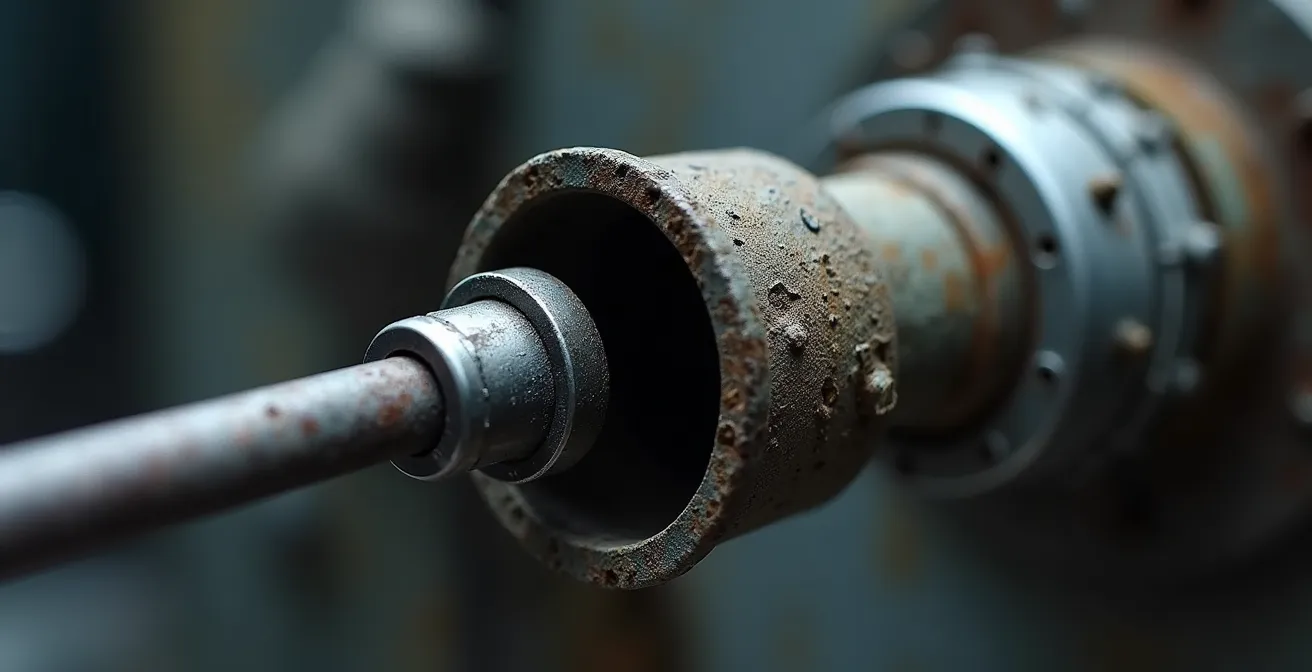 Technicien utilisant une caméra endoscopique pour inspecter l'intérieur d'une canalisation parisienne