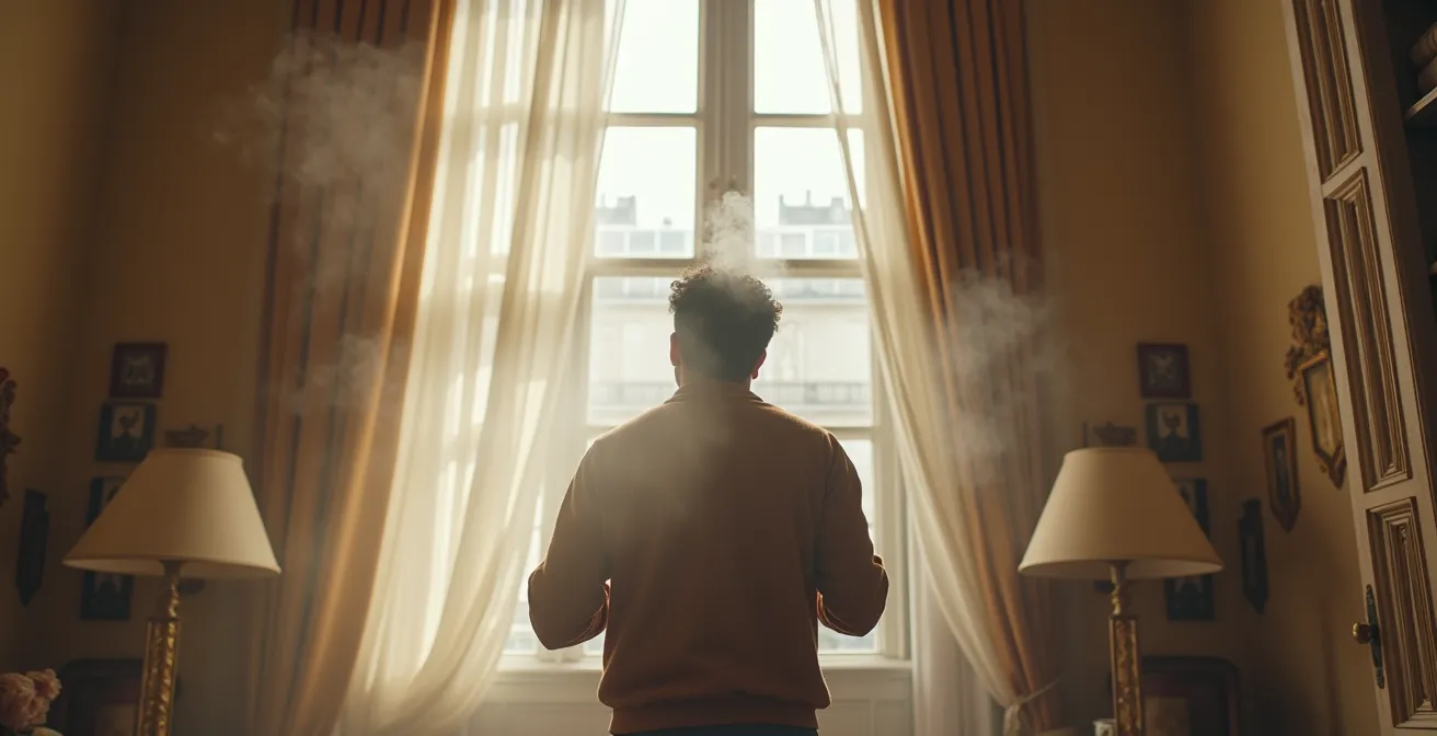 Visualisation de la stratification thermique dans un appartement parisien avec plafond haut